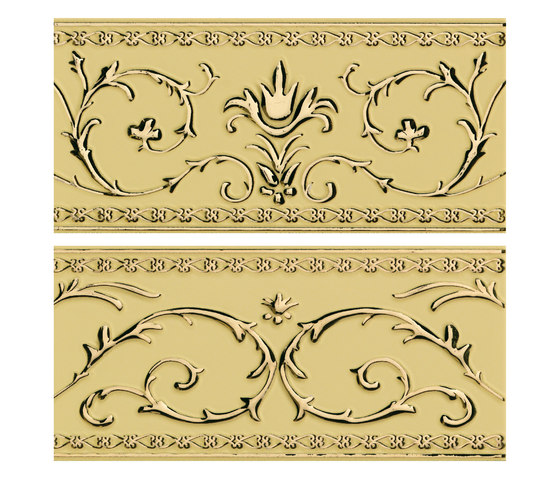 Grand Elegance Gold narciso B oro su crema | Carrelage céramique | Petracer's Ceramics