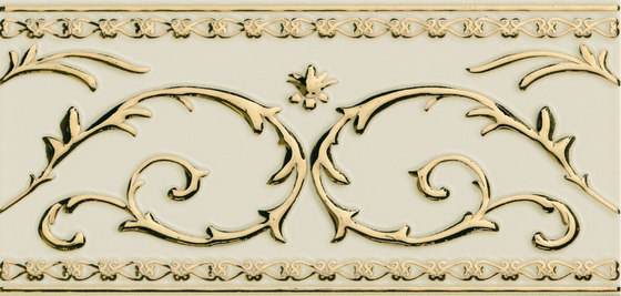 Grand Elegance Gold narciso B oro su panna | Carrelage céramique | Petracer's Ceramics