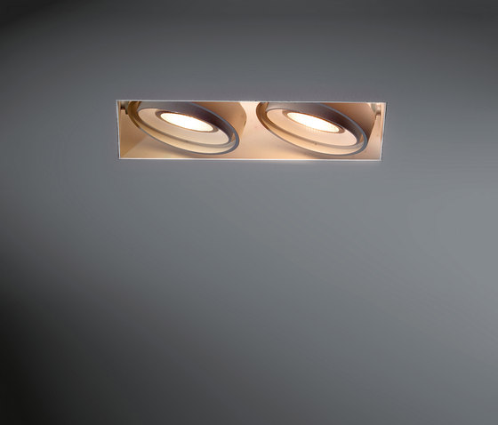 Mini multiple trimless 2x HIPAR GE | Lampade soffitto incasso | Modular Lighting Instruments
