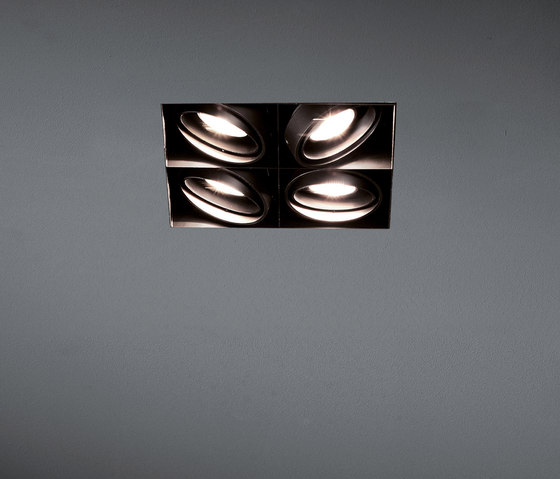 Mini multiple trimless 4x MR16 GE | Lampade soffitto incasso | Modular Lighting Instruments