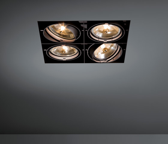 Multiple trimless 4x AR111 GE | Recessed ceiling lights | Modular Lighting Instruments