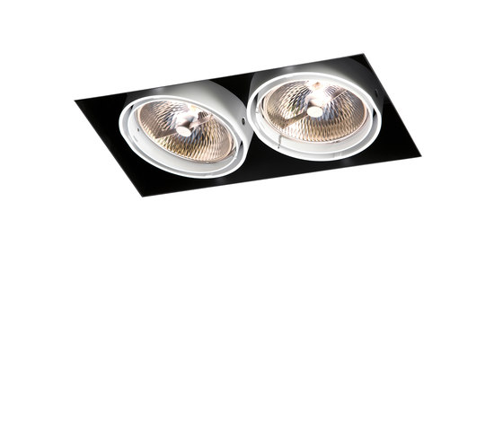Multiple trimless 2x AR111 GE | Lampade soffitto incasso | Modular Lighting Instruments
