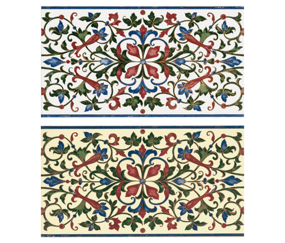 Grand Elegance fleures bouquet su crema | Ceramic tiles | Petracer's Ceramics