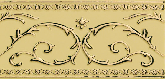 Grand Elegance narciso B oro su crema | Piastrelle ceramica | Petracer's Ceramics