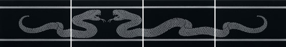 Gran Galà serpente nero | Piastrelle ceramica | Petracer's Ceramics