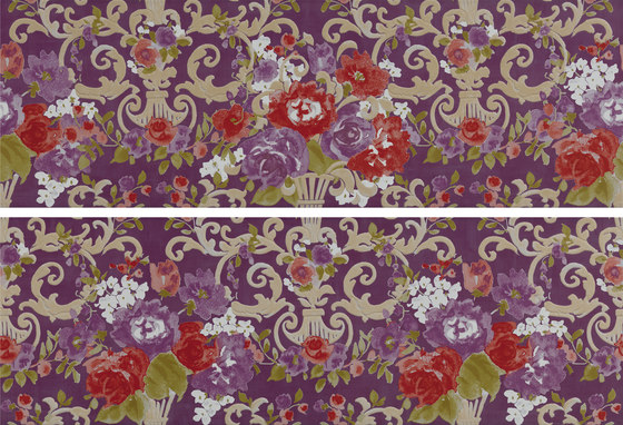 Primavera Romana fioritura su viola | Keramik Fliesen | Petracer's Ceramics