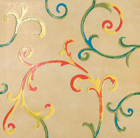 Rinascimento Decorata sabbia smalto colorato | Piastrelle ceramica | Petracer's Ceramics