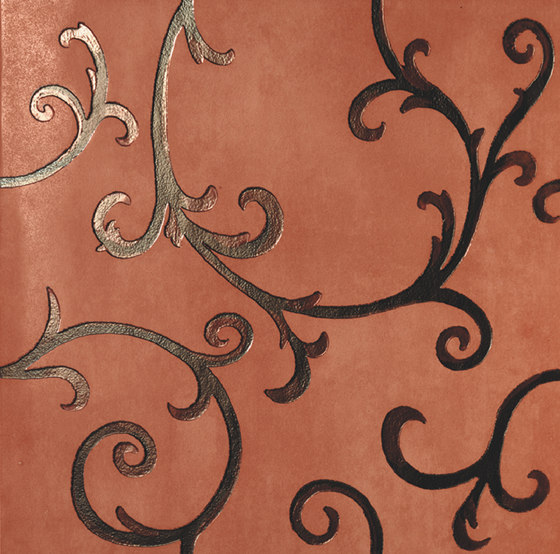 Rinascimento Decorata rame rame | Baldosas de cerámica | Petracer's Ceramics