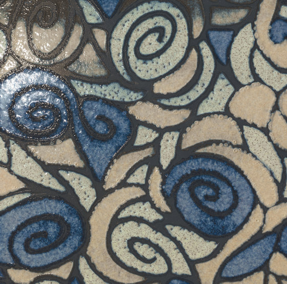 Tango amore su fondo blu | Piastrelle ceramica | Petracer's Ceramics