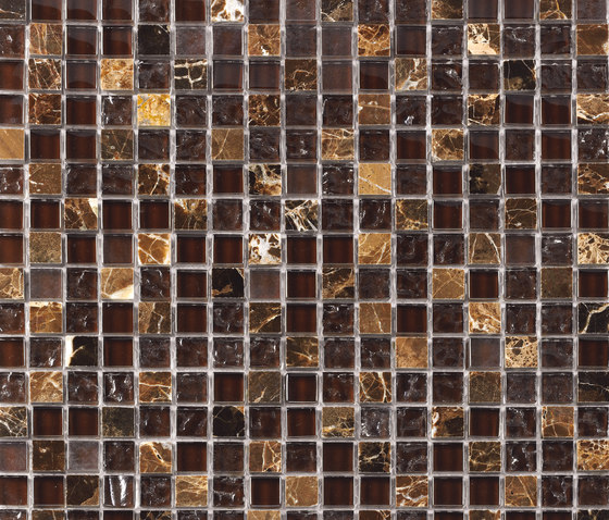 Sybaris malla marrón | Mosaici ceramica | KERABEN