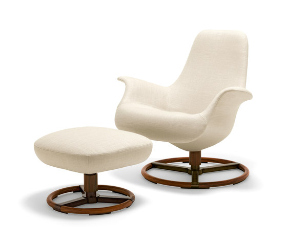 Tilt Armchair with Footrest | Sessel | Giorgetti