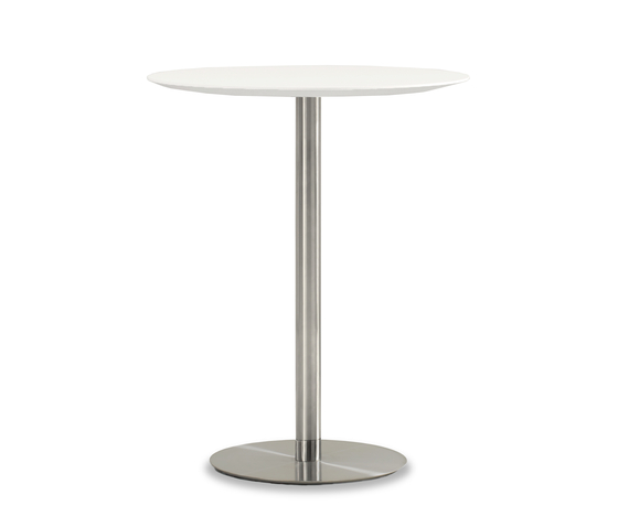 Quiet Round Bar Height Table | Mesas altas | Bernhardt Design