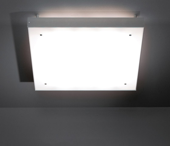 Square moon backlit IP55 TL5 4x 24W GI | Outdoor ceiling lights | Modular Lighting Instruments