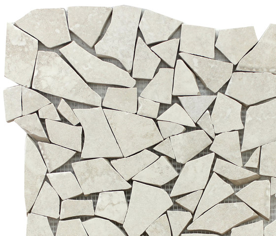 Monestir trencadis blanco | Mosaici ceramica | KERABEN