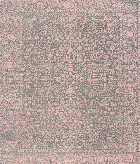 Kork Reintegrated grey & pink oxidized | Formatteppiche | THIBAULT VAN RENNE