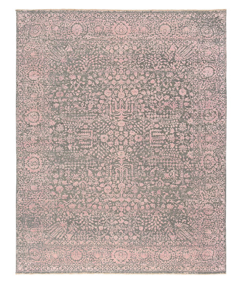 Kork Reintegrated grey & pink oxidized | Formatteppiche | THIBAULT VAN RENNE