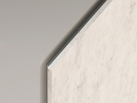 Lato Finishes drawer front - White Carrara marble |  | Agape
