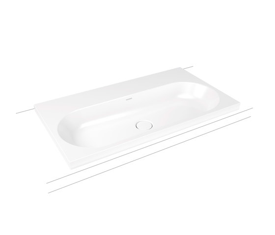 Centro inset countertop washbasin 40 mm alpine white | Lavabos | Kaldewei