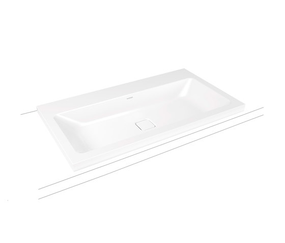 Cono inset countertop washbasin 40 mm alpine white | Lavabi | Kaldewei