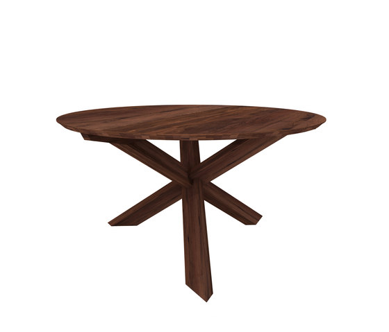 Walnut circle round dining table | Tables de repas | Ethnicraft