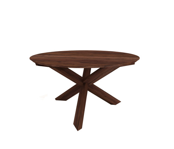 Walnut circle round dining table | Esstische | Ethnicraft