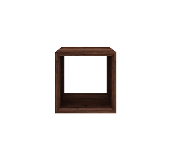 Walnut cube closed | Side tables | Ethnicraft