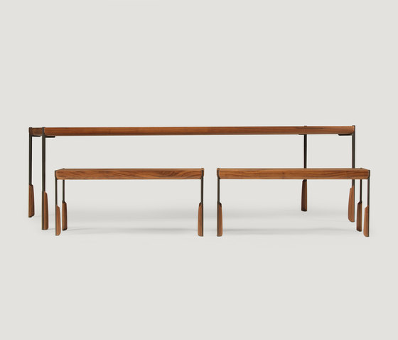 altai dining table and bench | Sistemas de mesas sillas | Skram