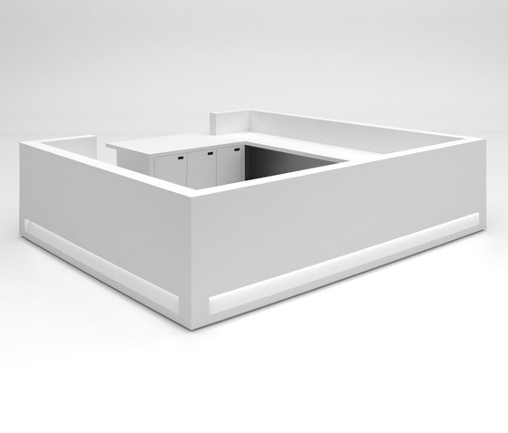 Blok Reception Desk Configuration 10 | Comptoirs | Isomi
