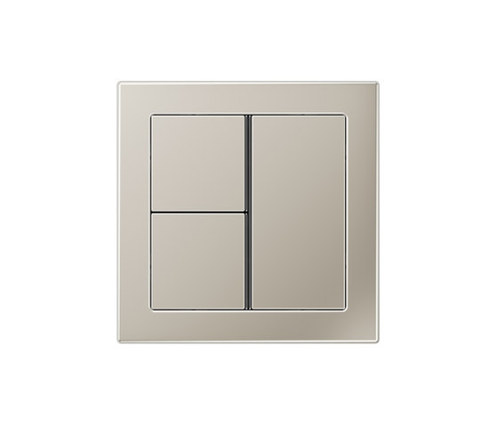 LS-design stainless steel 3 range 24 v/knx Push-button sensor | Interrupteurs à bouton poussoir | JUNG