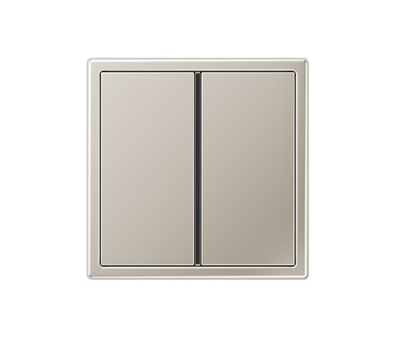 LS 990 stainless steel 2 range switch | interuttori pulsante | JUNG
