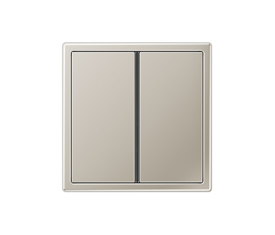 LS 990 stainless steel 2 range switch | Interrupteurs à bouton poussoir | JUNG