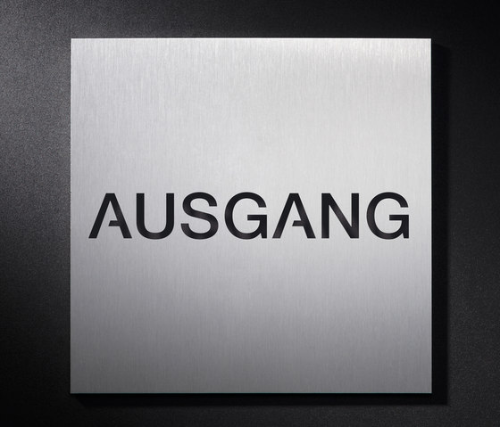 Hinweisschild AUSGANG | Piktogramme / Beschriftungen | PHOS Design