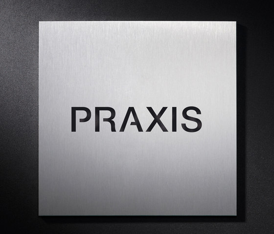Hinweisschild PRAXIS | Piktogramme / Beschriftungen | PHOS Design