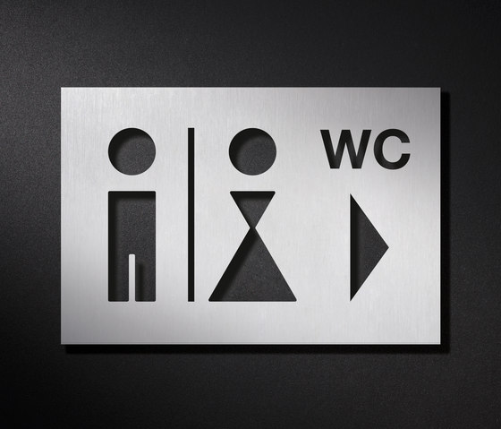 WC Schild Kombination | Piktogramme / Beschriftungen | PHOS Design