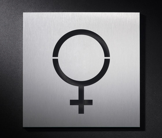 WC shield ladies | Symbols / Signs | PHOS Design