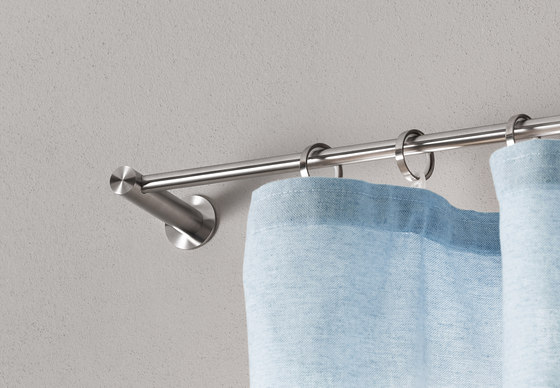 End rod holder for rod Ø12 mm (medium wall distance) | Curtain rails | PHOS Design