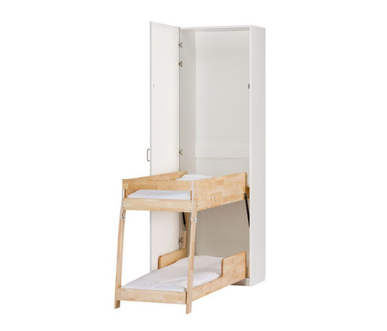 Foldable and storable bunk bed VK550UT | Camas de niños / Literas | Woodi