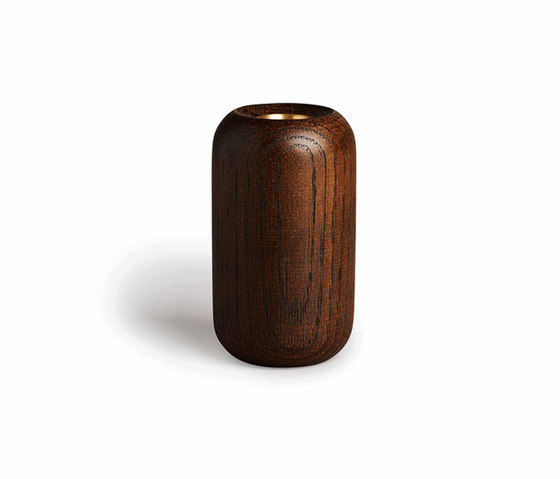 Balance Candle Holder Smoked Oak Wood | Large | Kerzenständer / Kerzenhalter | NEW WORKS