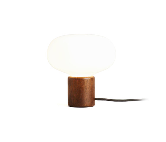 Karl-Johann Table Lamp Smoked Oak w. White Opal Glass | Luminaires de table | NEW WORKS