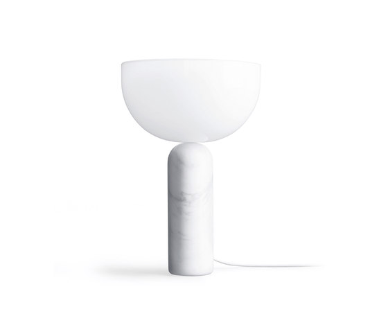 Kizu Table Lamp White Marble w. White Acrylic | Luminaires de table | NEW WORKS