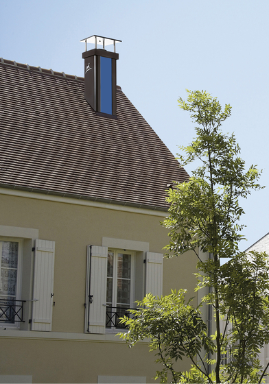 Luminance Nuanciel bleu sortie de toit | Conduits de cheminée | Poujoulat