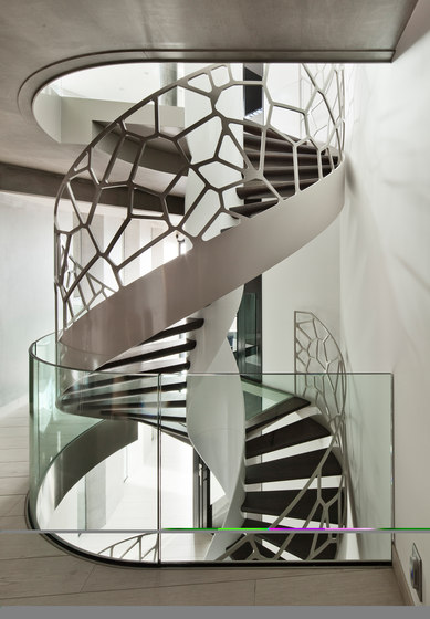 Helical Stairs Wood | Cells Balustrade TWE-535 | Systèmes d'escalier | EeStairs