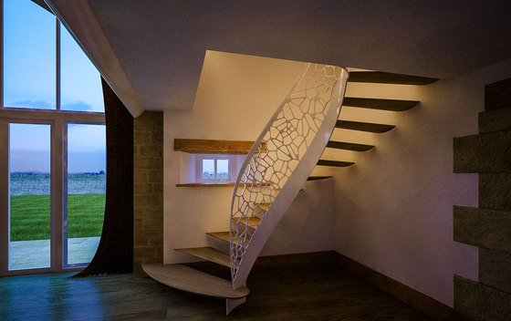 Cells balustrade light | Ringhiere delle scale | EeStairs