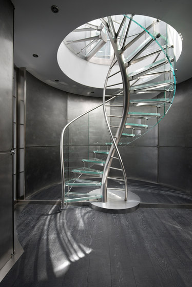 DNA | Floating | Helical Stairs Glass TWE-707 | Systèmes d'escalier | EeStairs