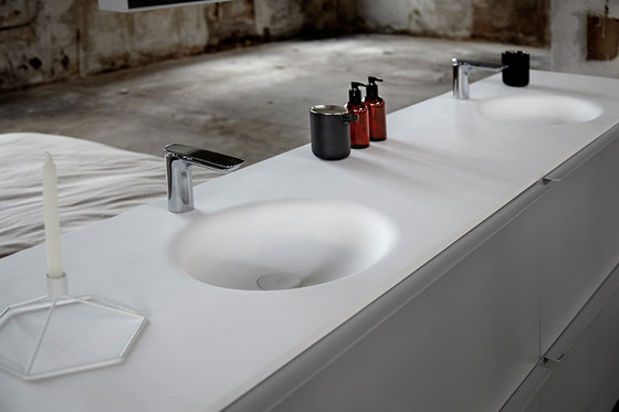 KA Solidsurface® Washbasin Countertop | Lavabos | Inbani