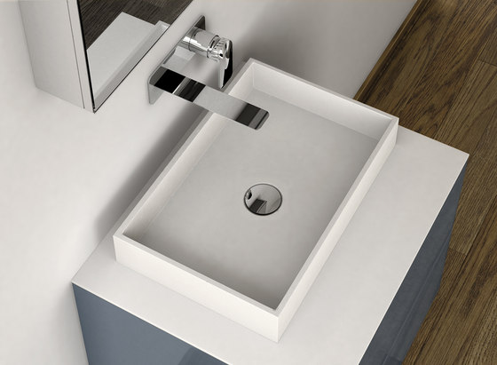 LA429 Countertop Solidsurface® Washbasin | Lavabos | Inbani