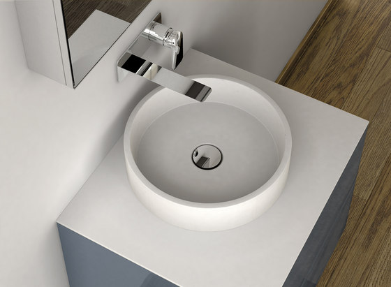 LA431 Countertop Solidsurface® Washbasin | Lavabos | Inbani