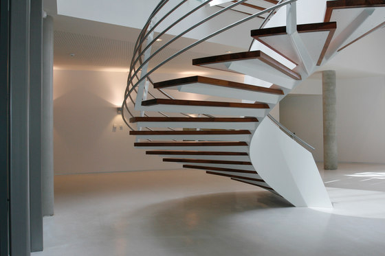 Helical Stairs Wood TWE-377 | Staircase systems | EeStairs