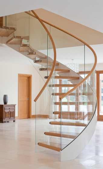 Floating Stairs Wood TWE-525 | Staircase systems | EeStairs