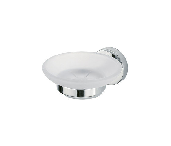 Forum Wall-mounted soap holder with satined glass dish | Soap holders / dishes | Inda